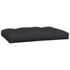 vidaXL Pallet Cushion Black 100% polyester