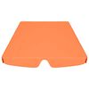 vidaXL Replacement Canopy for Garden Swing Orange 74"/66.1"x57.1"/43.3"