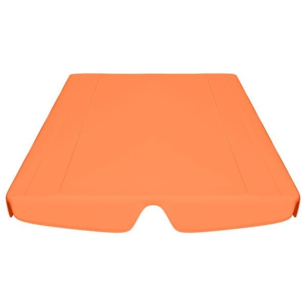 vidaXL Replacement Canopy for Garden Swing Orange 74"/66.1"x57.1"/43.3"