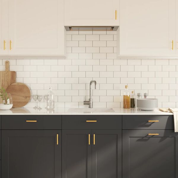 vidaXL Cabinet Handle Set of 20 Gold Stainless Steel 3.9 x 1.3 in