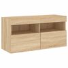 vidaXL 5 Piece TV Wall Units with LED Sonoma Oak Engineered Wood