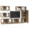 vidaXL TV Cabinet Set Wall-mounted 6 pcs Artisan Oak Engineered Wood