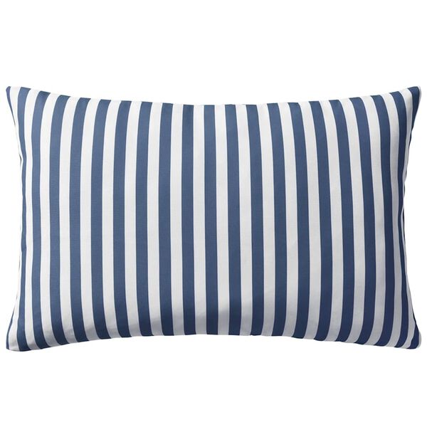 vidaXL Outdoor Pillow Set of 2 Navy Polyester fabric with 1 lb PP filling