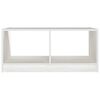 vidaXL Coffee Table White Solid Pinewood Medium Coffee Table