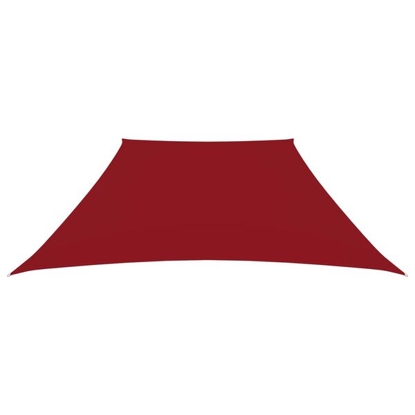 vidaXL Sunshade Sail Oxford Fabric Trapezium 2/4x9.8' Red