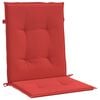 vidaXL Lowback Chair Cushion Set of 6 Red Oxford fabric (100% polyester)
