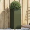 vidaXL Planter Olive Green Cold-rolled steel Medium Durable Planter
