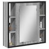 vidaXL Bathroom Mirror Cabinet Gray Sonoma Engineered wood
