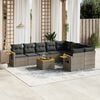 vidaXL Garden Sofa Set Grey