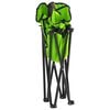 vidaXL Camping Chair Green Steel and 600D polyester with PE coating