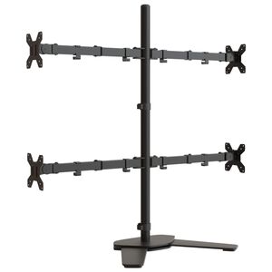 vidaXL Monitor Mount Black Steel VESA 75/3.94 "