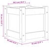 vidaXL Garden Planter Set of 2 Natural Wood Solid Douglas Fir wood Large