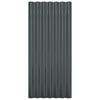 vidaXL Roof Panels 12 pcs Galvanized Steel Anthracite 31.5"x14.2"