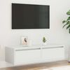 vidaXL TV Cabinet White Engineered Wood 39.4 in x 14.0 in x 9.8 in