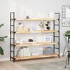 vidaXL Floating Shelves 4 pcs 47.2x11.8x1.6" Untreated Solid Wood Acacia