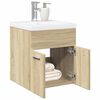 vidaXL Bathroom Furniture Set Sonoma Oak Engineered wood Medium
