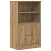 vidaXL Highboard Artisan Oak Engineered Wood 23.6 x 14.0 x 40.7 in