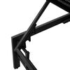 vidaXL Sun Lounger Black PE rattan Standard Sun Lounger Rectangular