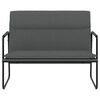 vidaXL Bench Dark Grey Fabric Rectangular Modern Loveseat