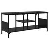 vidaXL TV Cabinet Black Oak 39.37 x 13.78 x 17.72 in