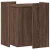 vidaXL Cat Litter Box Enclosure Brown Oak Engineered Wood