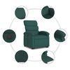 vidaXL Electric Stand Up Recliner Chair Dark Green