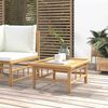 vidaXL Garden Table Natural Bamboo Bamboo Medium Durable