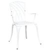 vidaXL Garden Chair 2 pcs White 55 x 56.5 x 91cm Aluminium
