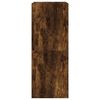 vidaXL Tall Shoe Cabinet Smoked Oak Engineered Wood Tall