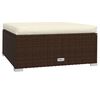 vidaXL Garden Lounge Set Brown, Cream