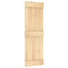 vidaXL Sliding Door with Hardware Set 27.6x82.7" Solid Wood Pine