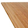 vidaXL Dining Table Light Brown Solid oak wood, powder-coated steel Large