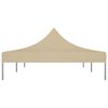 vidaXL Party Tent Roof 19.7'x9.8' Beige 0.9 oz/ft²