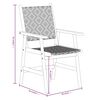 vidaXL Garden Dining Set Brown Solid Acacia Wood, Poly Rattan Medium