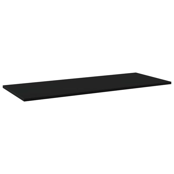 vidaXL Shelf Set of 4 Black Engineered wood Medium Simplistic