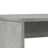 vidaXL Dining Table And Bench Set Concrete grey Engineered wood Standard