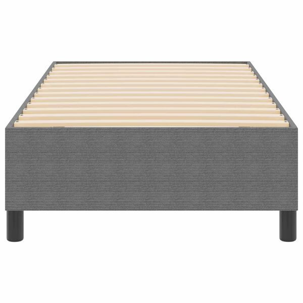 vidaXL Platform Bed Frame Light Grey 35.43 x 74.80 in Fabric
