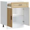 vidaXL Kitchen Base Cabinet Sonoma oak Engineered wood Standard