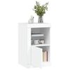 vidaXL White Side Cabinet Engineered Wood Medium Storage
