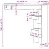vidaXL Wall Bar Table Old wood Engineered wood Medium Bar Table
