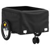 vidaXL Bike Trailer Black 99.2 lb Iron