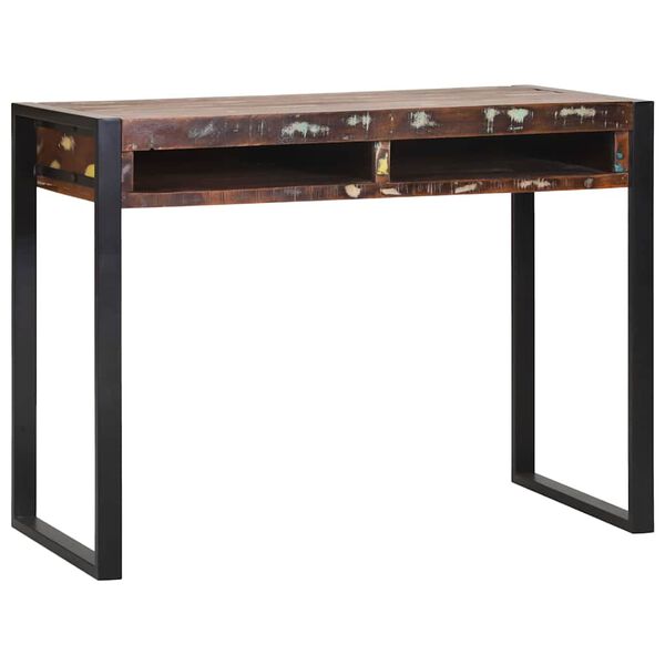 vidaXL Dressing Table with Shelf Multicolour Solid Reclaim wood