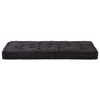 vidaXL Pallet Cushion Black 100% cotton, cotton mix filling Large