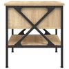 vidaXL Bedside Table Sonoma oak Engineered wood, iron Standard