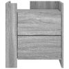vidaXL Bedside Cabinet Grey Sonoma Engineered Wood Medium Nightstand