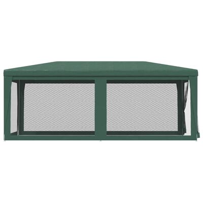vidaXL Party Tent with 6 Mesh Sidewalls Green 9.8'x19.7' HDPE