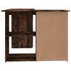 vidaXL Corner Desk Smoked Oak Engineered Wood 57.1 x 39.4 x 29.9 in