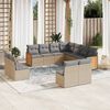 vidaXL Garden Sofa Set Beige, Light Grey