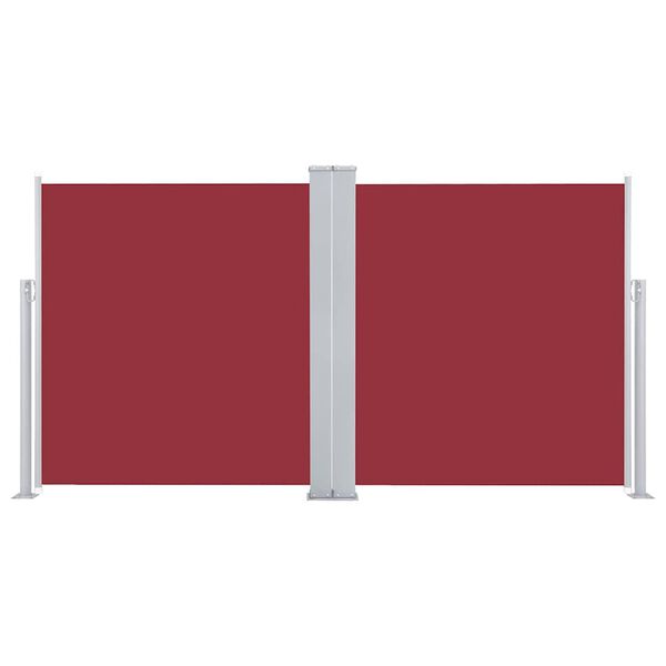 vidaXL Side Awning Red 100% polyester with PU coating 55.1 x 236.2 in
