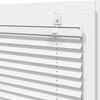 vidaXL Pleated Blind White 100% Polyester 27.6x39.4 in